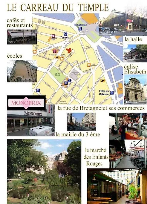 Apartment De 3 P, Baroque Et Vues Sur Toits Du Marais